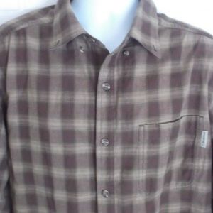 Wolverine Plaid Button Down Shirt 100% Cotton